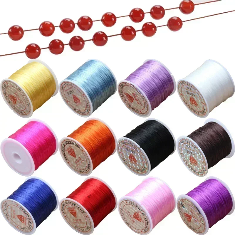 10yards/Roll Multicolor Jewelry Thread Stretch Transparent Elastic Thread for Jewelry Making DIY Bracelets Necklace Accessories
