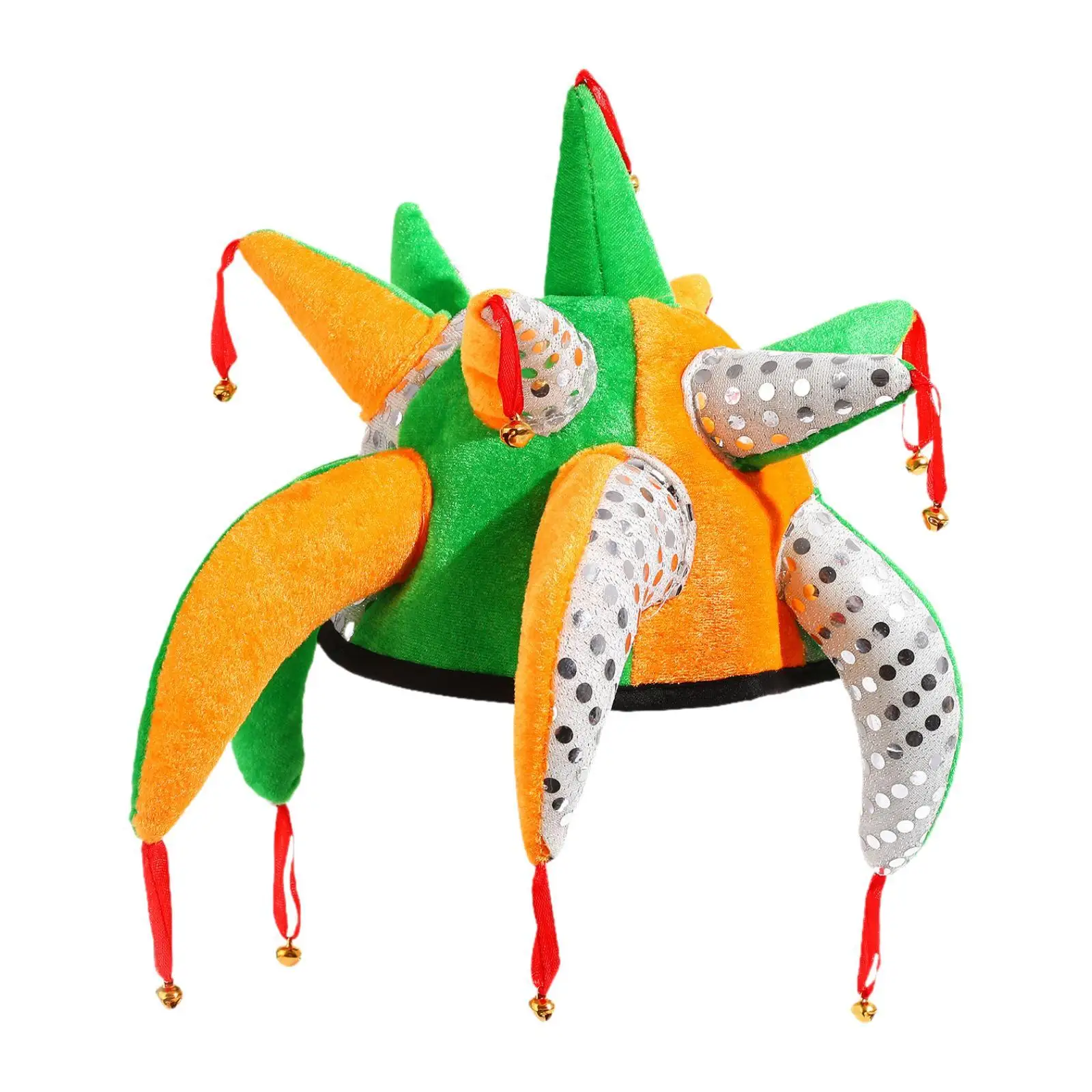 Clown Hat Costume Accessory Dress up Hats Multicolor for Party Halloween Festival