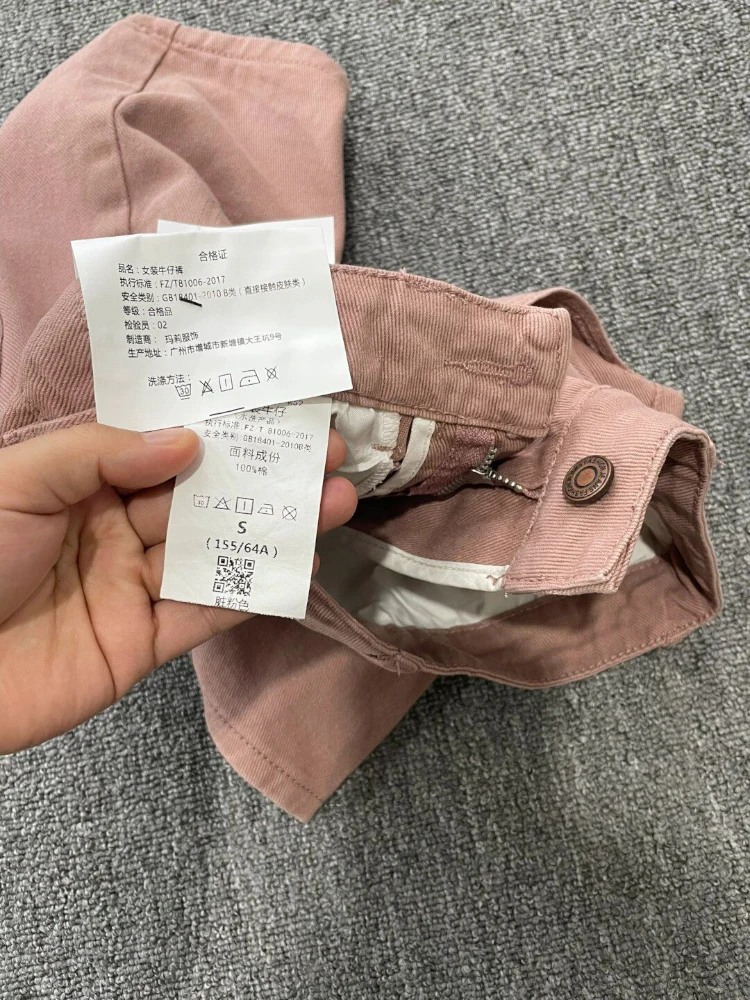 Koreaanse Sle hoge taille A-lijn rok roze denim plus maat dames faionable afslankende heupbedekkende ort rok