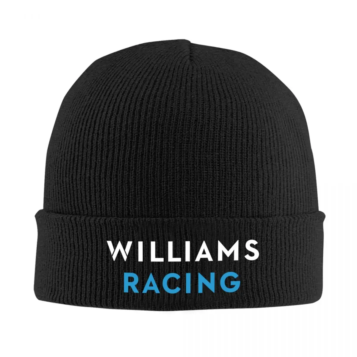 White Williams Racing Skullies Beanies Caps Winter Warm Knitting Hat Bonnet Outdoor Ski Cap