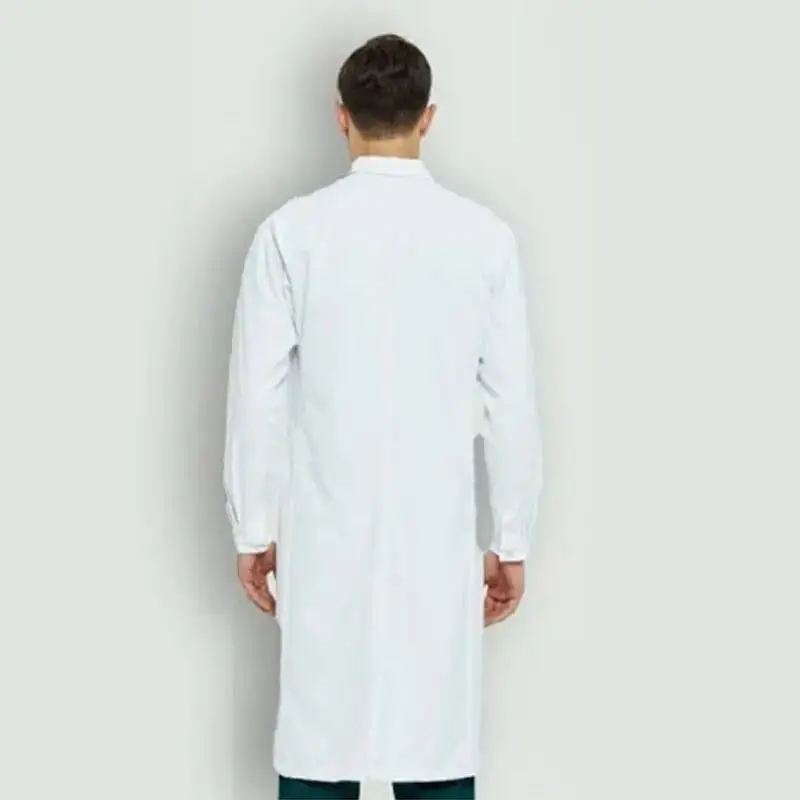 

Водонепроницаемое белое пальто, устойчивое к кислоте и щелочам, с длинными рукавами, химический биологический лабораторный рабочий костюм, функциональная одежда для врачей