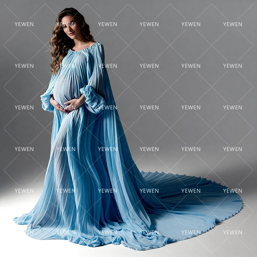 Pleated Maternity Photoshoot Dress for Pregnant Women for Photo Shoot Pregnancy Photoshoot Outfit Pregnant Dress Photo Session