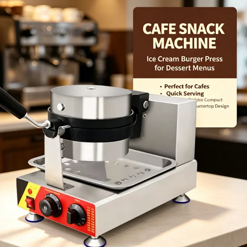 Commercial Electric Ice Cream Burger Maker Small Household Sandwich Waffle Maker