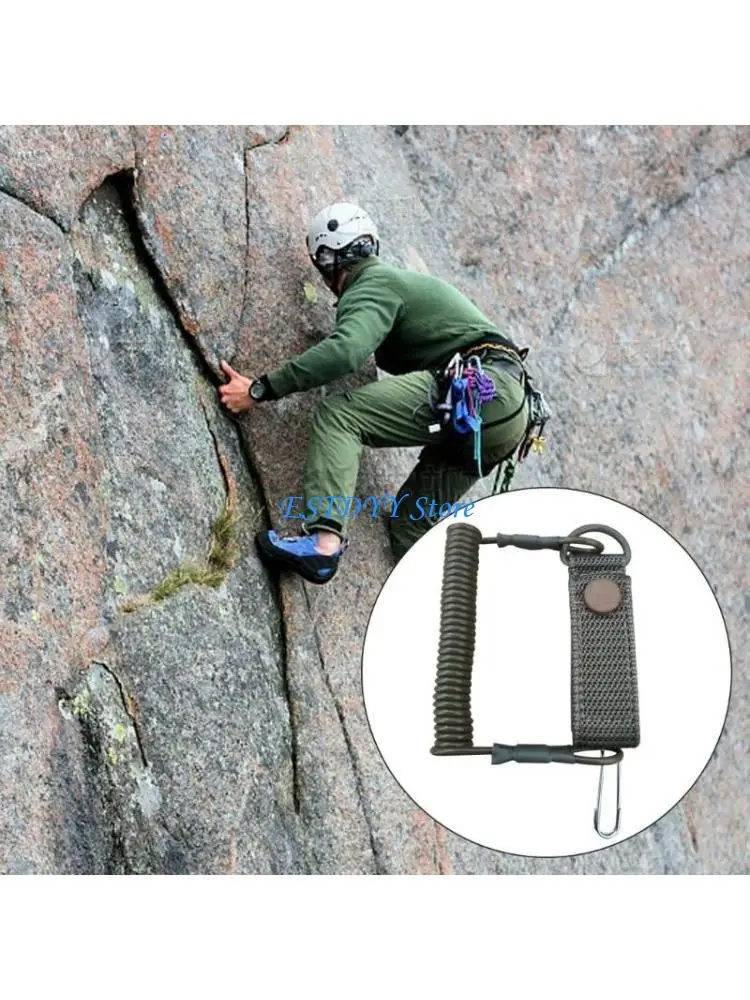 

G6DE Tactically Retractable Spring Elastics Rope Antilost Elastics Lanyard Strap