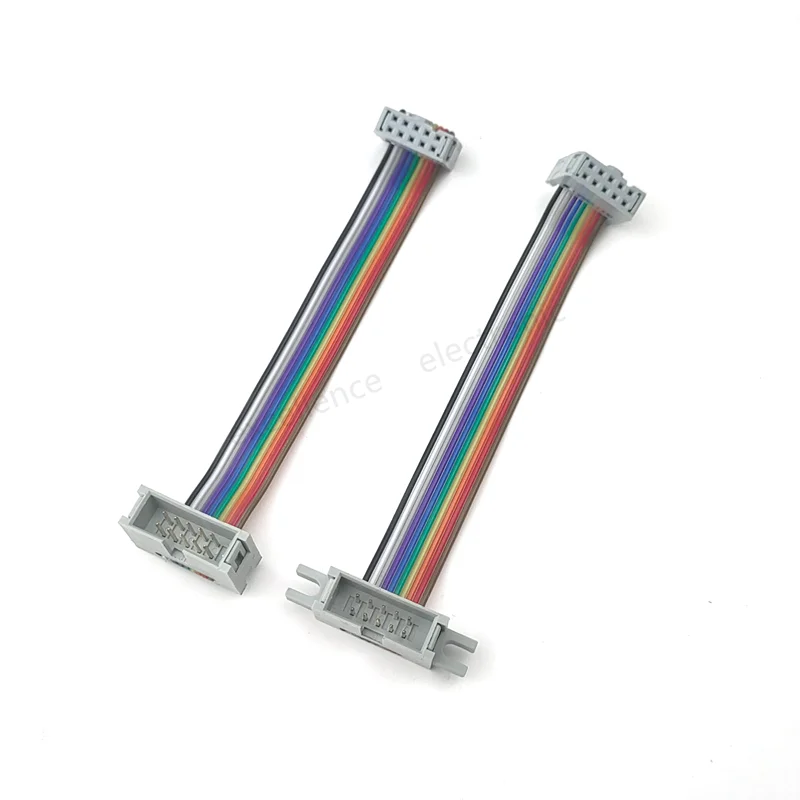 FC zu DC3 2,54 mm Pitch IDC Farbflachkabel LED-Bildschirmanschluss JTAG Download Line 10/20/40/60/80/100 cm 40P GPIO-Flachbandkabel