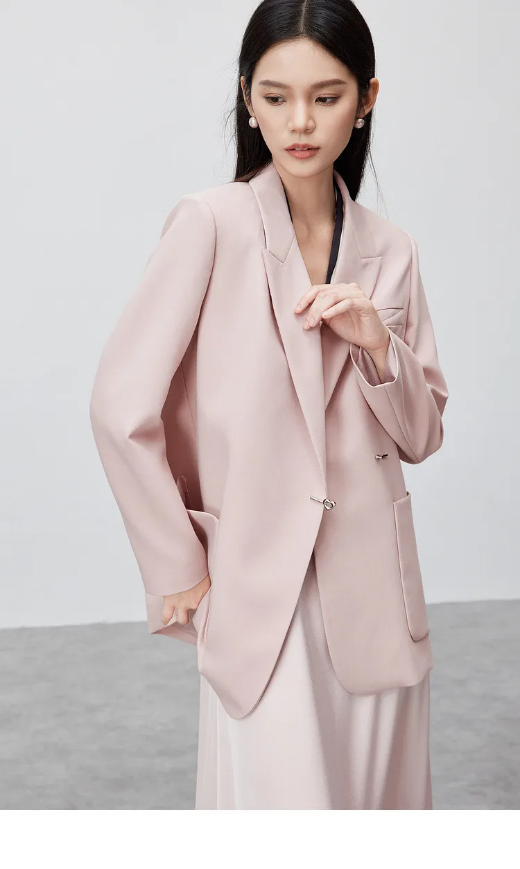 SENTUBILA Maßgeschneiderter Blazer für Damen 2026 Frühling Herbst Modetrend Elegante Anzugjacke für die Arbeit Damenbekleidung 153XC3230 – Detail 26