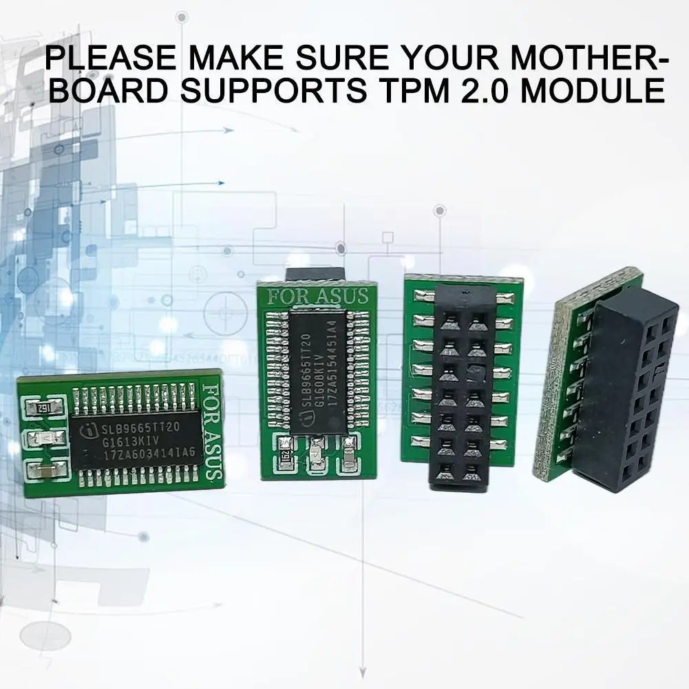 Tpm Module 12 14 18 20 Pin Lpc For Gigabyte Asrock Encryption Security Module Remote Card Tpm 2.0 Module Board Q7i3