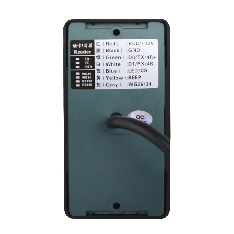 DC12V Waterproof Rfid Card Reader, With RS485, RS232, TTL Level Communication Access control Card Reader