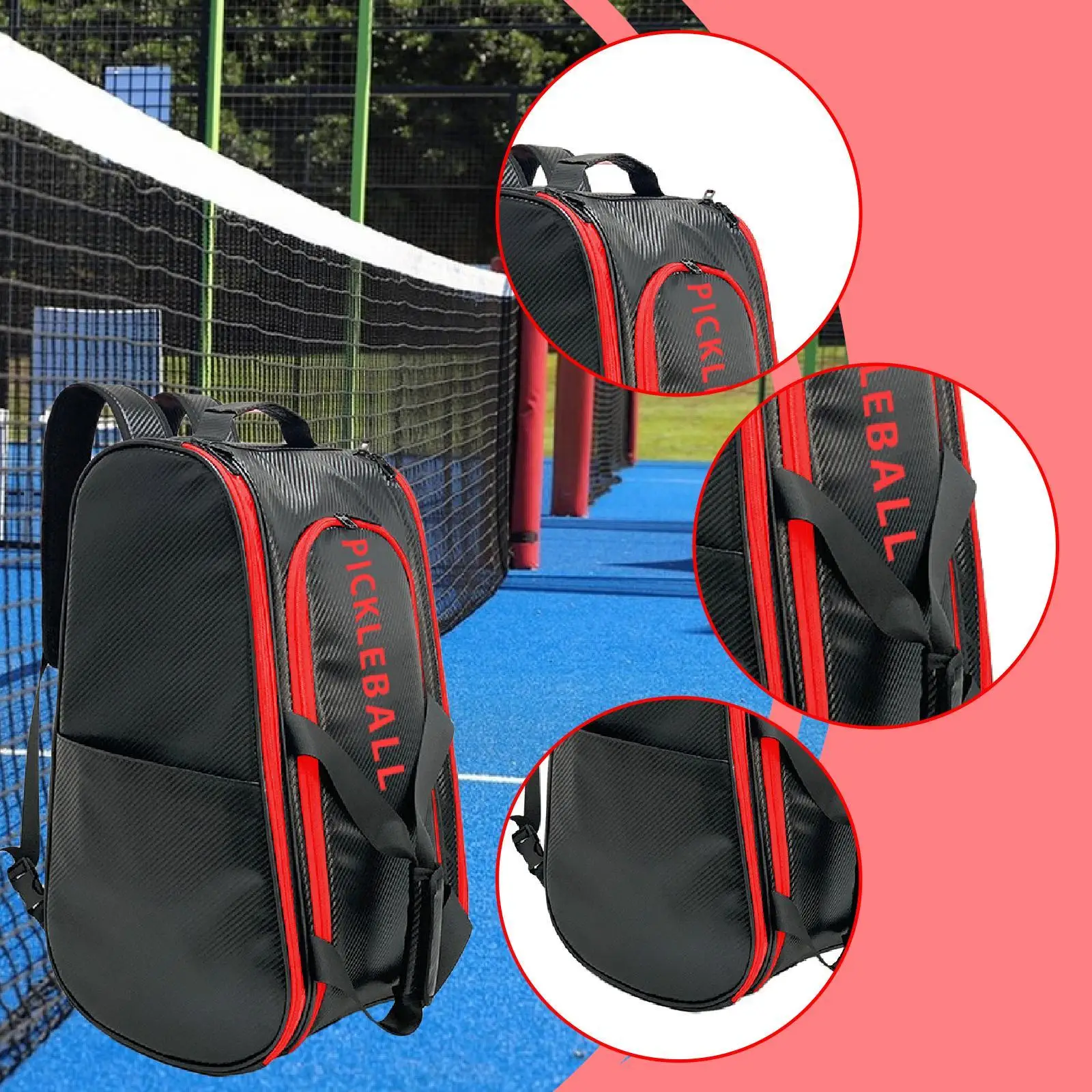 

Pickleball Racquet Backpack Travel Bag Professional,Versatile,Portable,with