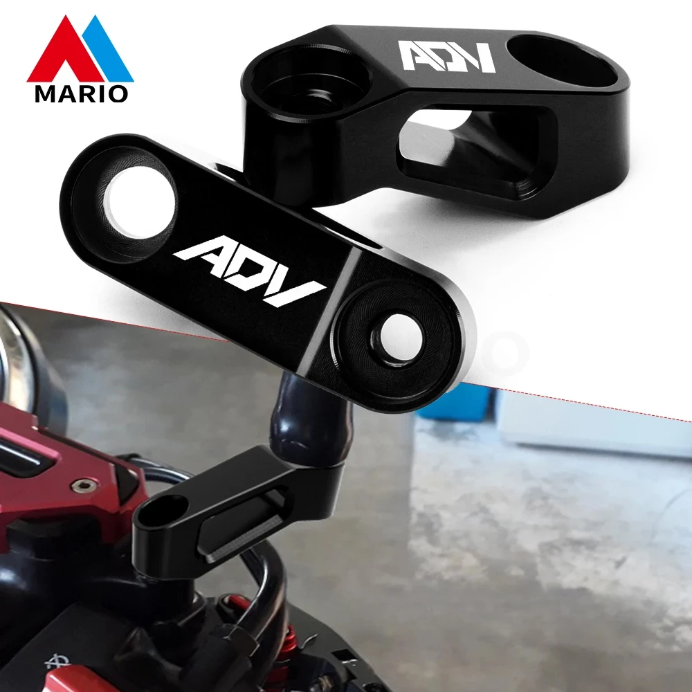 

For Honda ADV ADV150 ADV350 ADV 150 350 Motorcycle CNC Aluminum Rearview Mirrors Extension Riser Extend Adapter Bracket