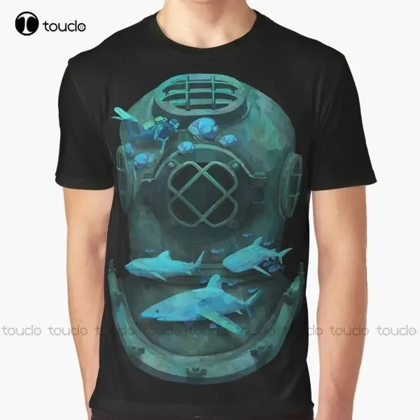 Deep Diving Graphic T-Shirt Digital Printing Tee Shirts Streetwear Xxs-5Xl New Popular Unisex Christmas Gift