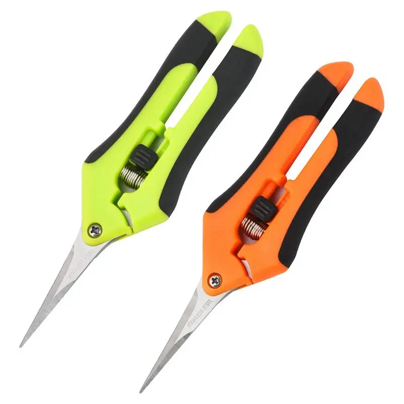 Stainless Steel Garden Pruners Soft Grip Garden Fruit Tree Pruning Tool Soft Grip Gardening Shears For Flowers Fruits Picking