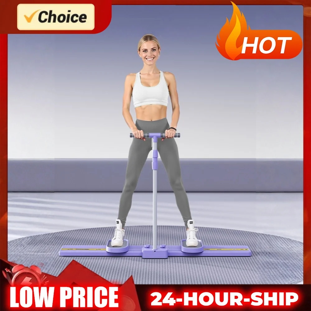Fitness Ski Machine Foldable Ski Trainer Non Slip Pelvic & Hip Strengthener Simulated Ski Trainer for Pelvic Postpartum Recovery