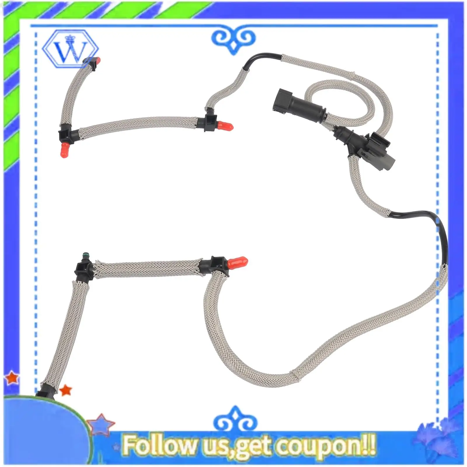 M46K-Injector Leak Off Pipe Tube+Sensor 1386505 For Land Rover Discovery 3 & 4 LR3,LR4 ,Range Rover Sport 2.7 V6 Engines