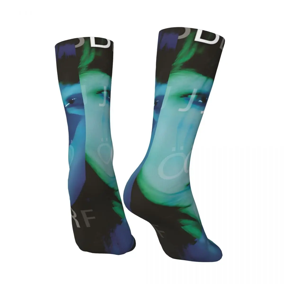 Happy Funny Bjork Men's Socks Vintage Harajuku B-Bjork Hip Hop Novelty Seamless Crew Crazy Sock Gift Printed