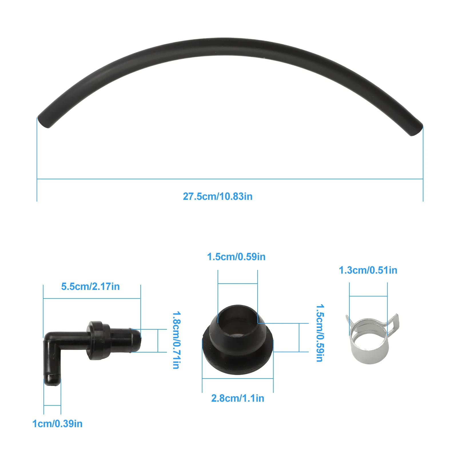 90 °   Kit de manguera con ojal de válvula PCV 17130-PK1-003 compatible con Honda Acura Accord Odyssey Civic CRV Prelude Pilot S2000