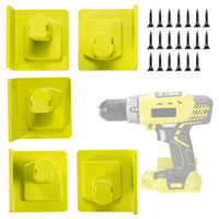 1/2/5Packs for Ryobi 18V Tool Holder,Wall Mount Stand Machine Holder for Ryobi Drill Power Tool Bracket