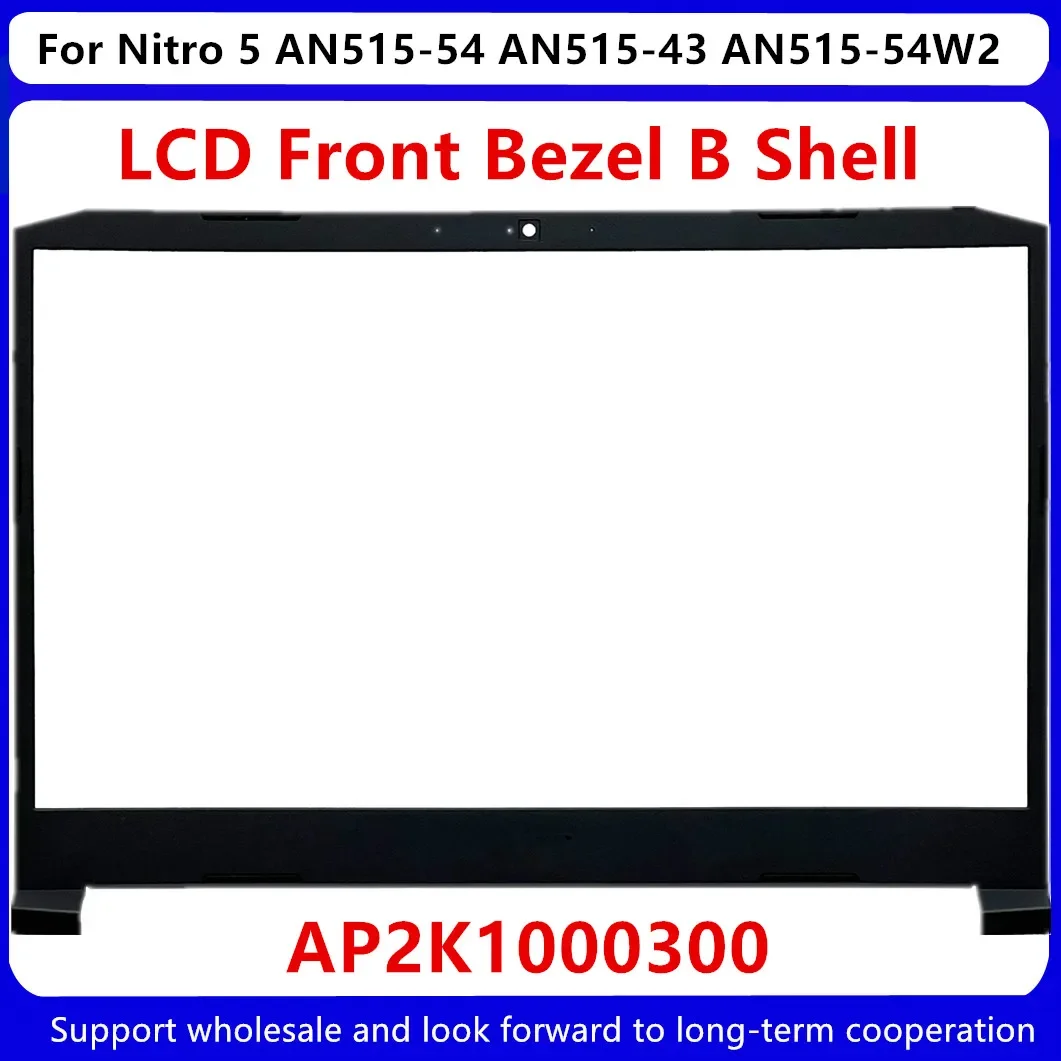 Cubierta trasera LCD para Acer Nitro 5 AN515-54 AN515-43, carcasa AP2K1000101 60.Q5AN2.003/bisel frontal/bisagras, nueva