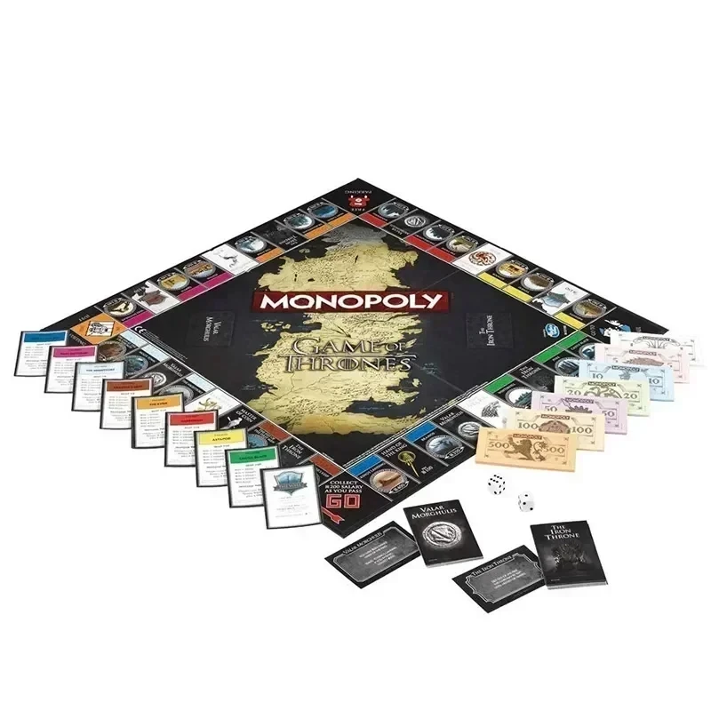 Game of Thrones Monopoly Toy English Board Game Card Board Game Family Party Toy Exquisite Boxed Gift Kid\'s Adult Toys Gift