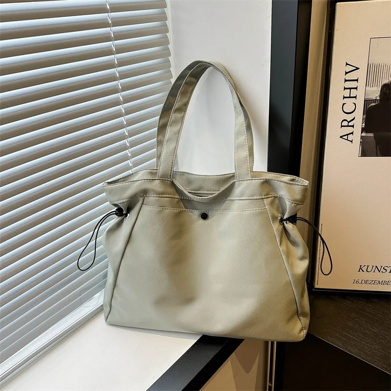 cor-solida-nailon-senhoras-bolsa-de-ombro-casual-cordao-faculdade-meninas-bolsa-grande-capacidade-portatil-sacola-de-compras-feminina