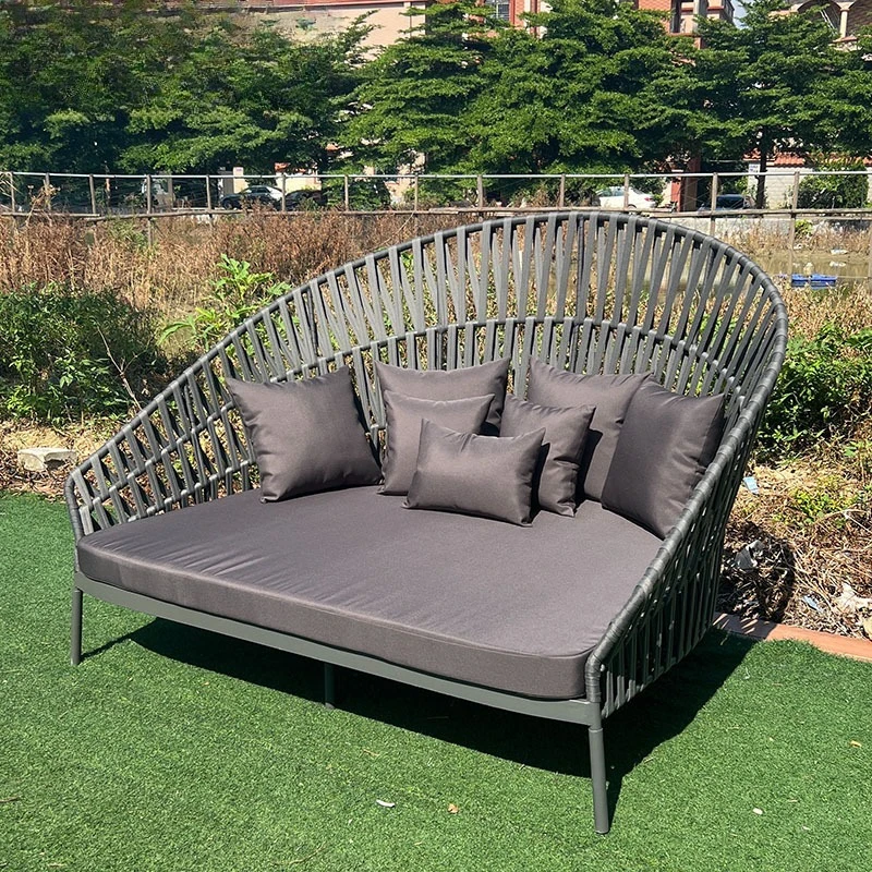 

Outdoor rattan sofa chair leisure Nordic single garden balcony hotel courtyard indoor and outdoor sun protection double combinat