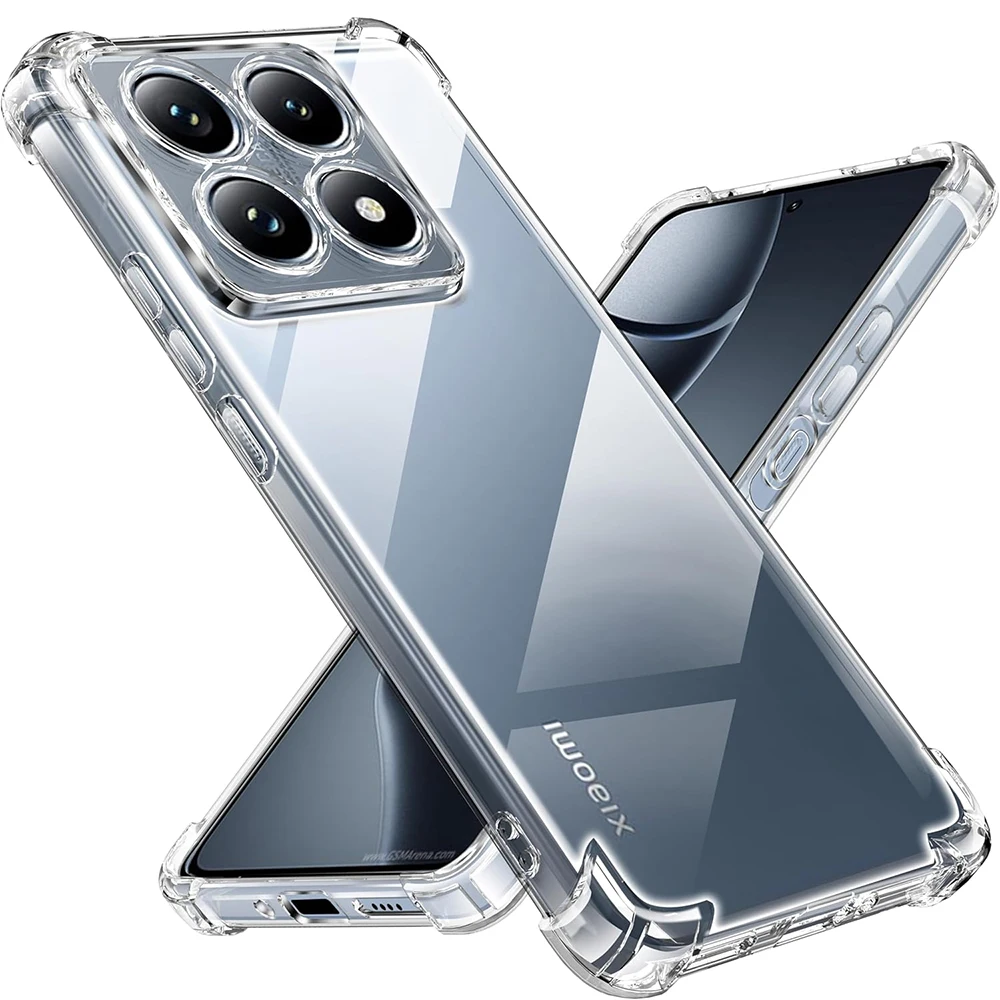 

Роскошный силиконовый мягкий чехол для Xiaomi Mi 15 14 14t 13 13t 12 12t 11 11t 11x Pro Lite 11i Ультра противоударный прозрачный чехол Slim Shell