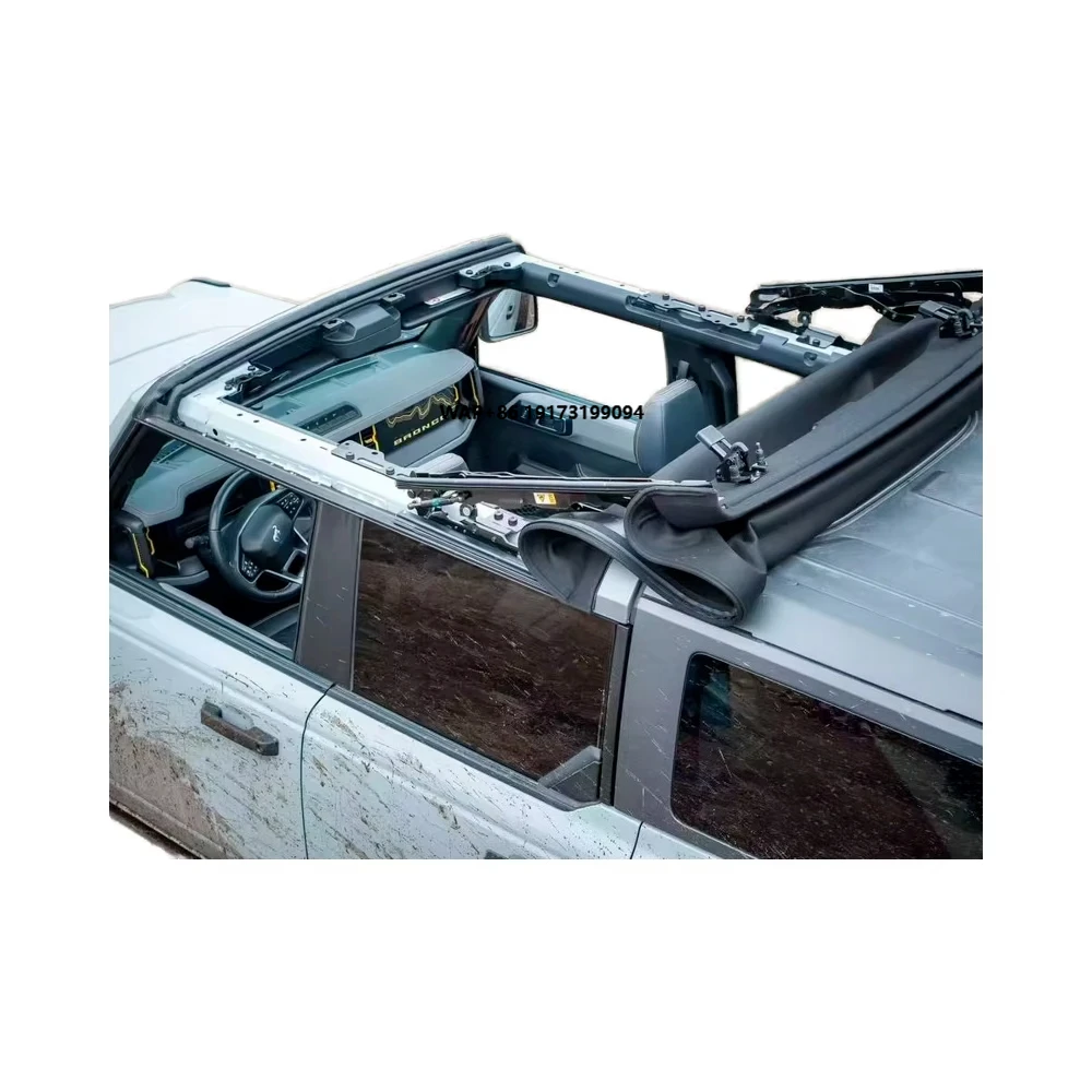 Bronco Two-Row Soft Top Convertible Kit Waterproof Body Part Accessory for Car Ceiling Roof Platform