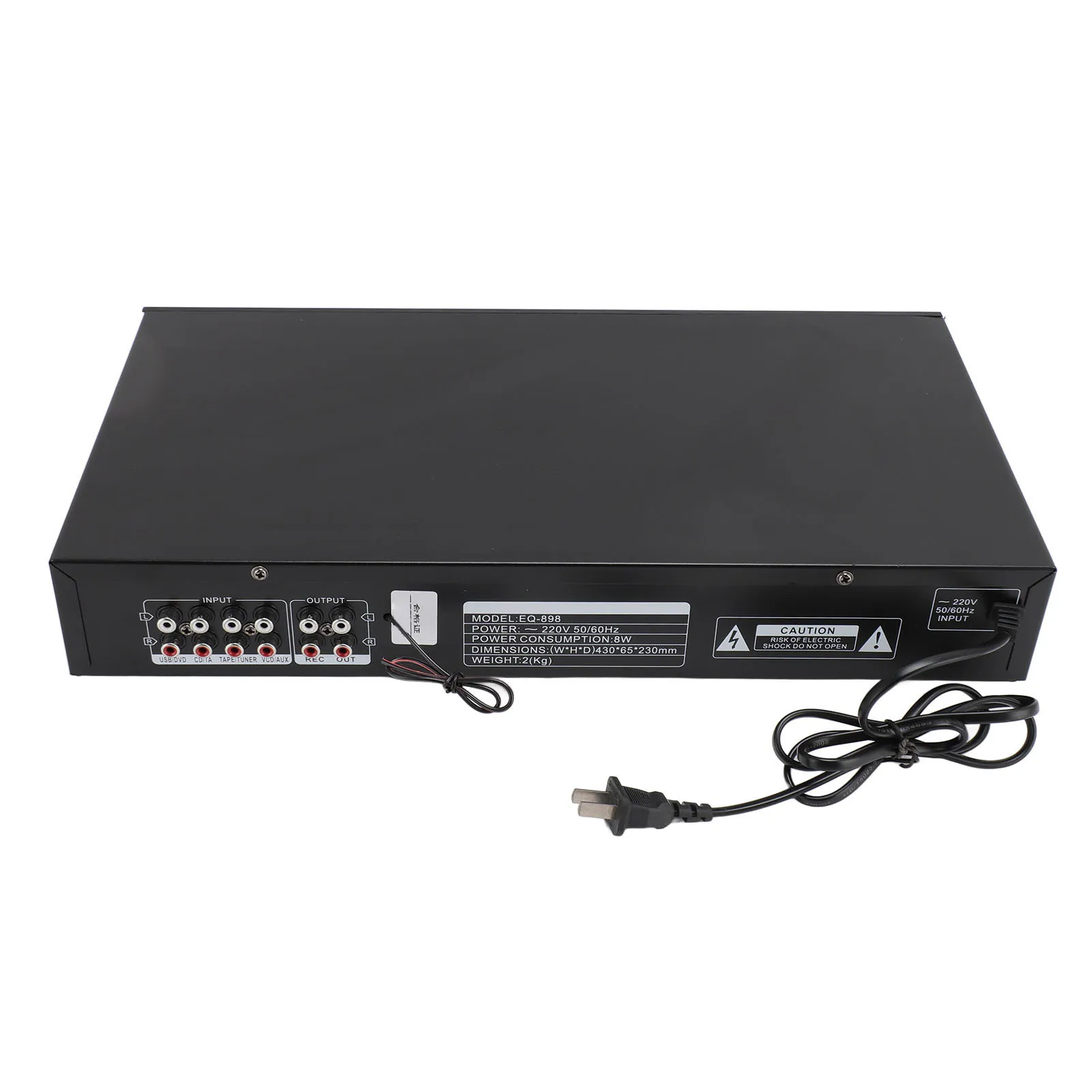 Equalizzatore premium a 20 bande integrato nella regolazione dei bassi medi degli alti Bluetooth supporta l'equalizzatore stereo con disco U con display digitale