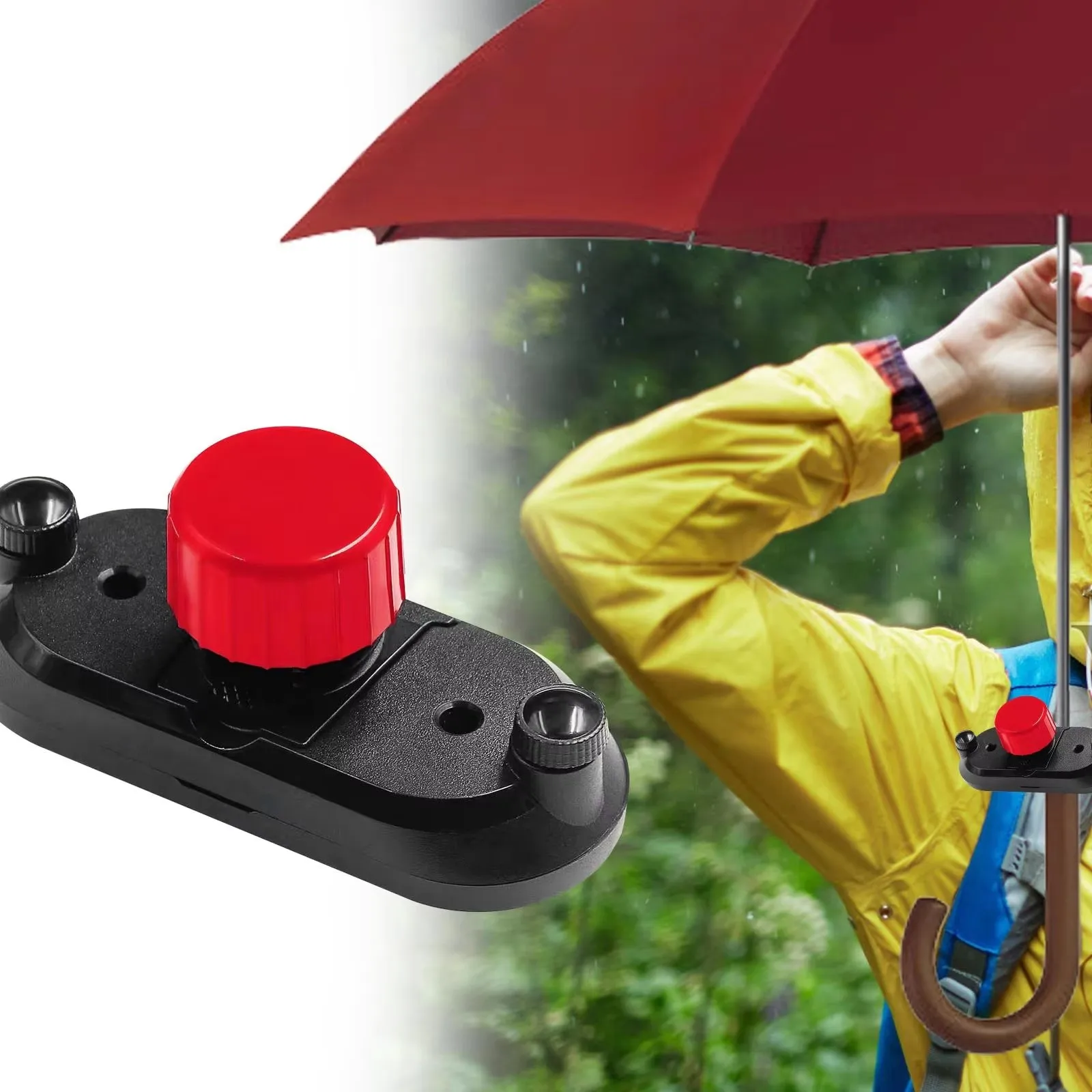 

Backpack Strap Umbrella Fixed Holder Clip Portable Lightweight Outdoor Umbrella Clamping Device Hands Free