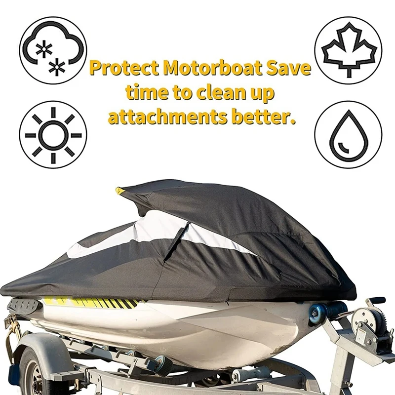 غطاء Jet Ski قابل للمقطورة مناسب لـ Bombardier SEA-DOO GTS، GTS للإيجار، GTI، GTI SE، GTI 2011-2019 295100722   , 280000598