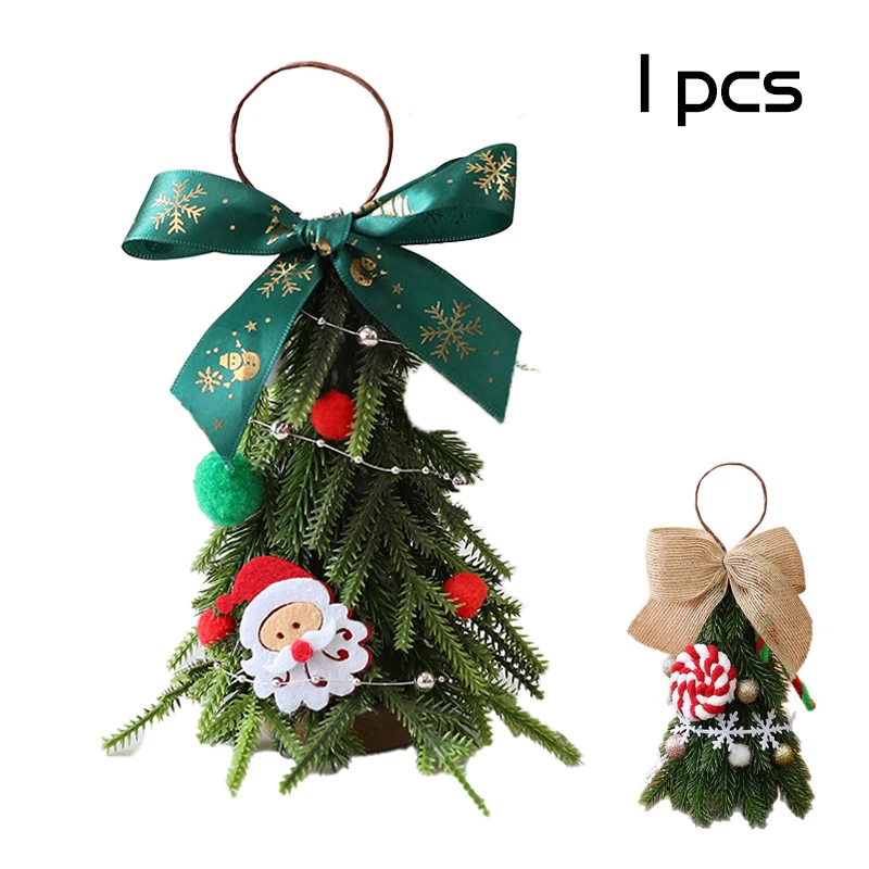 شجرة عيد الميلاد قلادة منضدية صغيرة شجرة عيد الميلاد زخرفة صغيرة مشهد عيد الميلاد الديكور ديكور المنزل