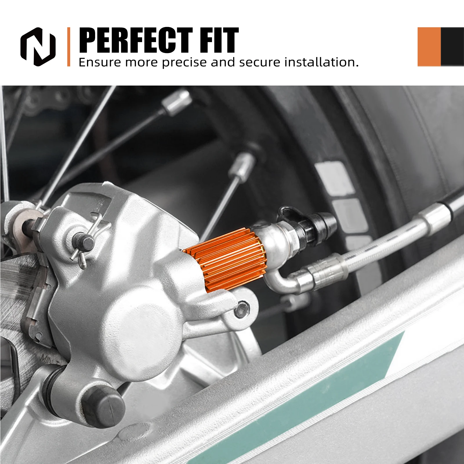 NICECNC Chłodnica Zacisku Hamulcowego Do KTM EXC 300 2004-2024, KTM EXC-F 350 SX 125 SXF 450 XC XCW XCF Husqvarna TE300 GasGas EC300