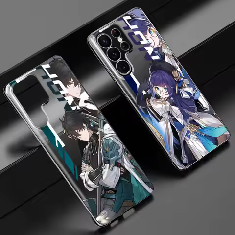 Honkai Star Rail Luocha Heng phone case for Samsung Galaxy S24 s23 Ultra FE cases s20 s21plus s22 borderless cooling clear funda