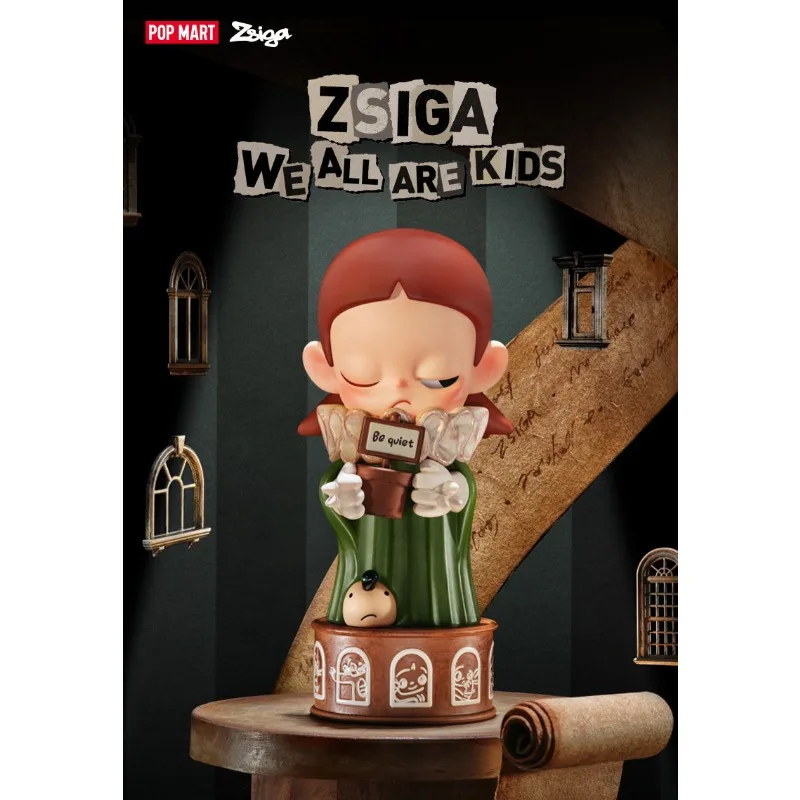 

POPMART Zsiga We ALL ARE KIDS Series, креативная изысканная декоративная модная слепая коробка, фигурка для домашнего интерьера, периферийное белье, сюрприз