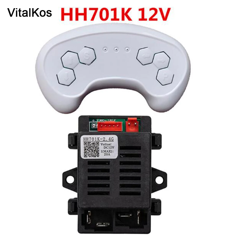 VitalKos controle remoto e receptor para carro elétrico infantil, Bluetooth Ride-on carro peças de reposição, opcional, HH701K