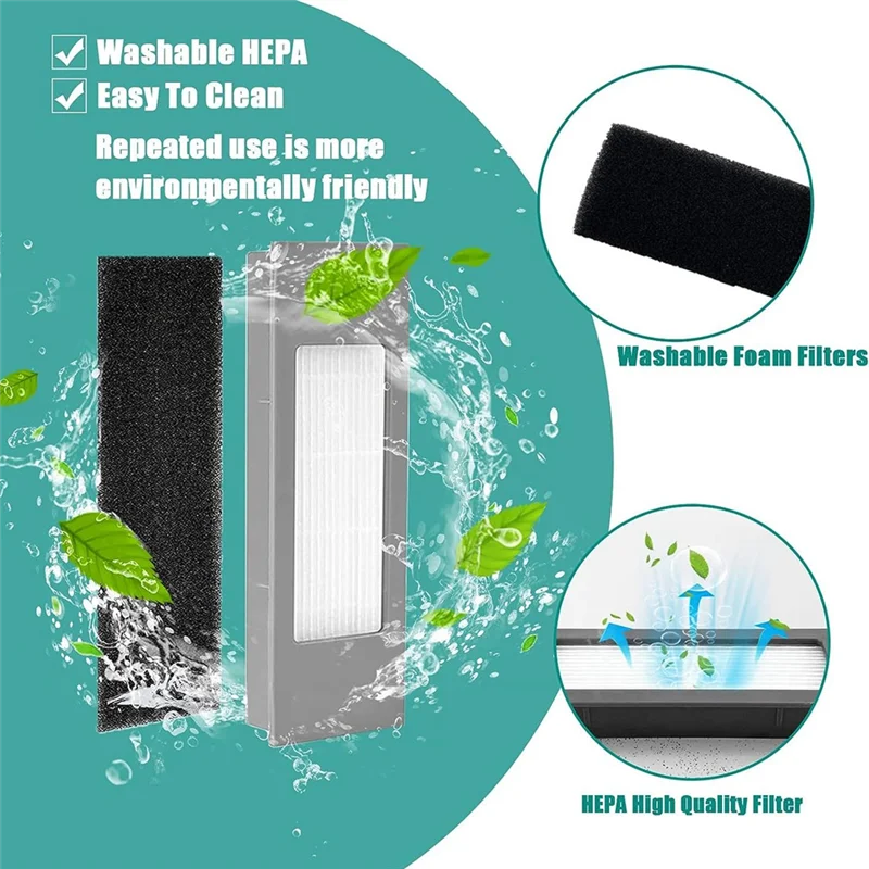 B47B-ملحقات لـ Ecovacs Deebot T9، T9+، T8، T8+، T8MAX، N8، 920، 950، N7 قطع غيار المكنسة الكهربائية الروبوتية