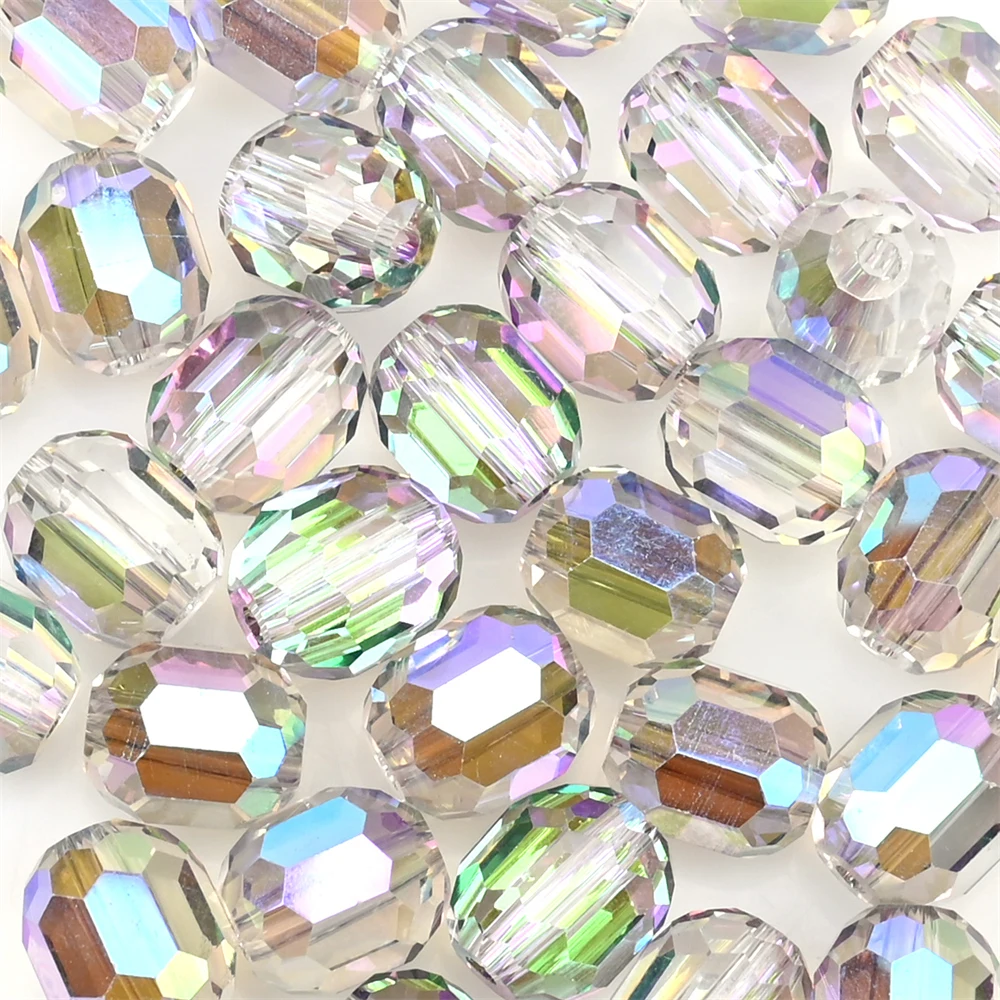 9mm Austria Crystal Beads Faceted Round Barrel Loose Spacer Beads for Jewelry Making DIY Necklace Bracelet Earring