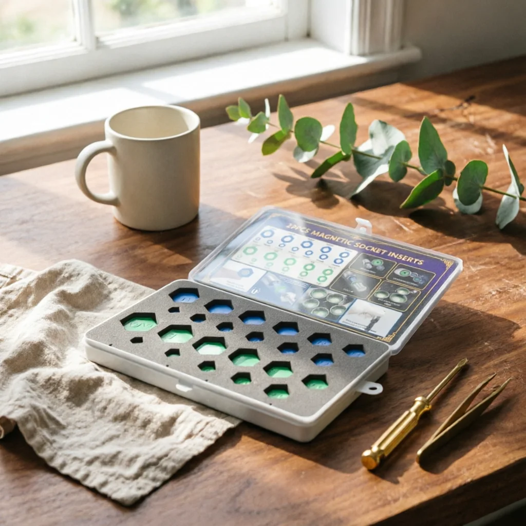Kit d'adaptateurs de douilles d'insertion de 23 pièces, standard, réutilisable et durable pour les mécaniciens