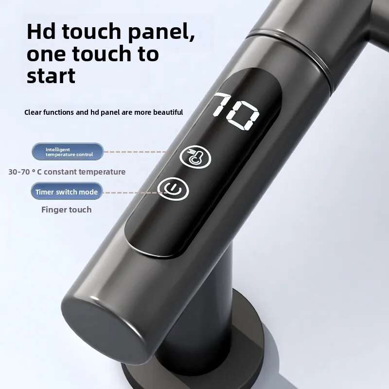 ราวแขวนผ้าขนหนูไฟฟ้าคาร์บอนไฟเบอร์ ราวอบผ้าอุ่นในห้องน้ำ ราวตากผ้าอัจฉริยะสำหรับใช้ในบ้าน