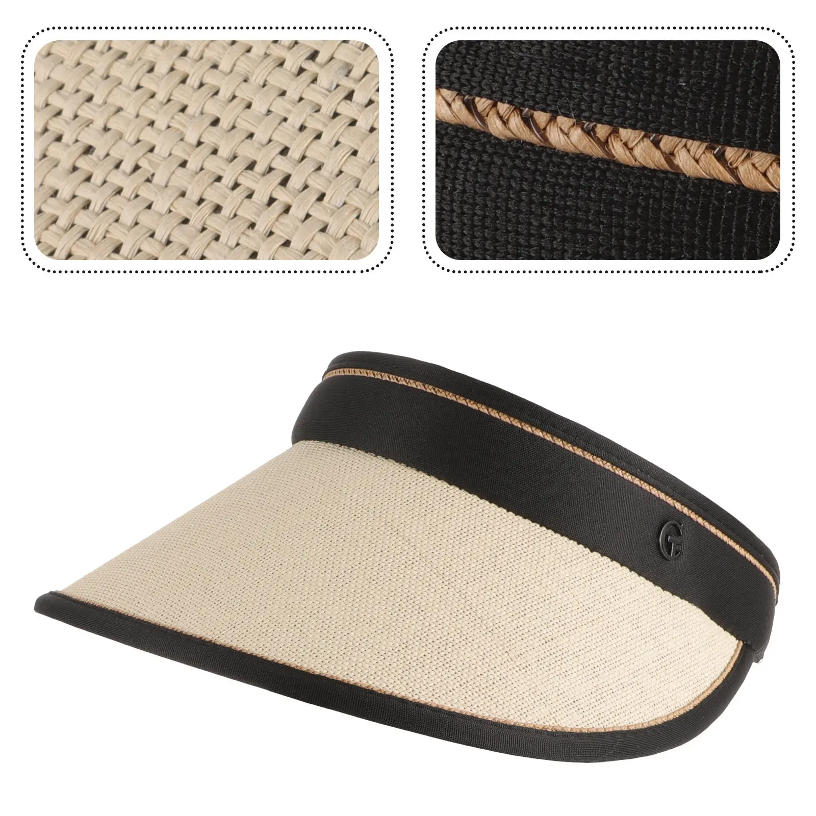 

Складная плетеная пляжная шляпа с широкими полями для женщин, дышащая, с защитой от УФ-лучей