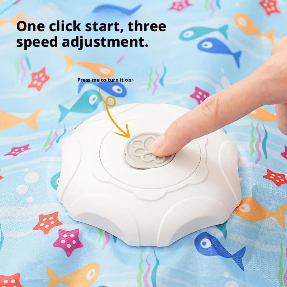 Rechargeable Automatic Cat Toy 3-Mode Touch-Activated Interactive Toy with Random Motion Concealed Feather & Squeaky Sound
