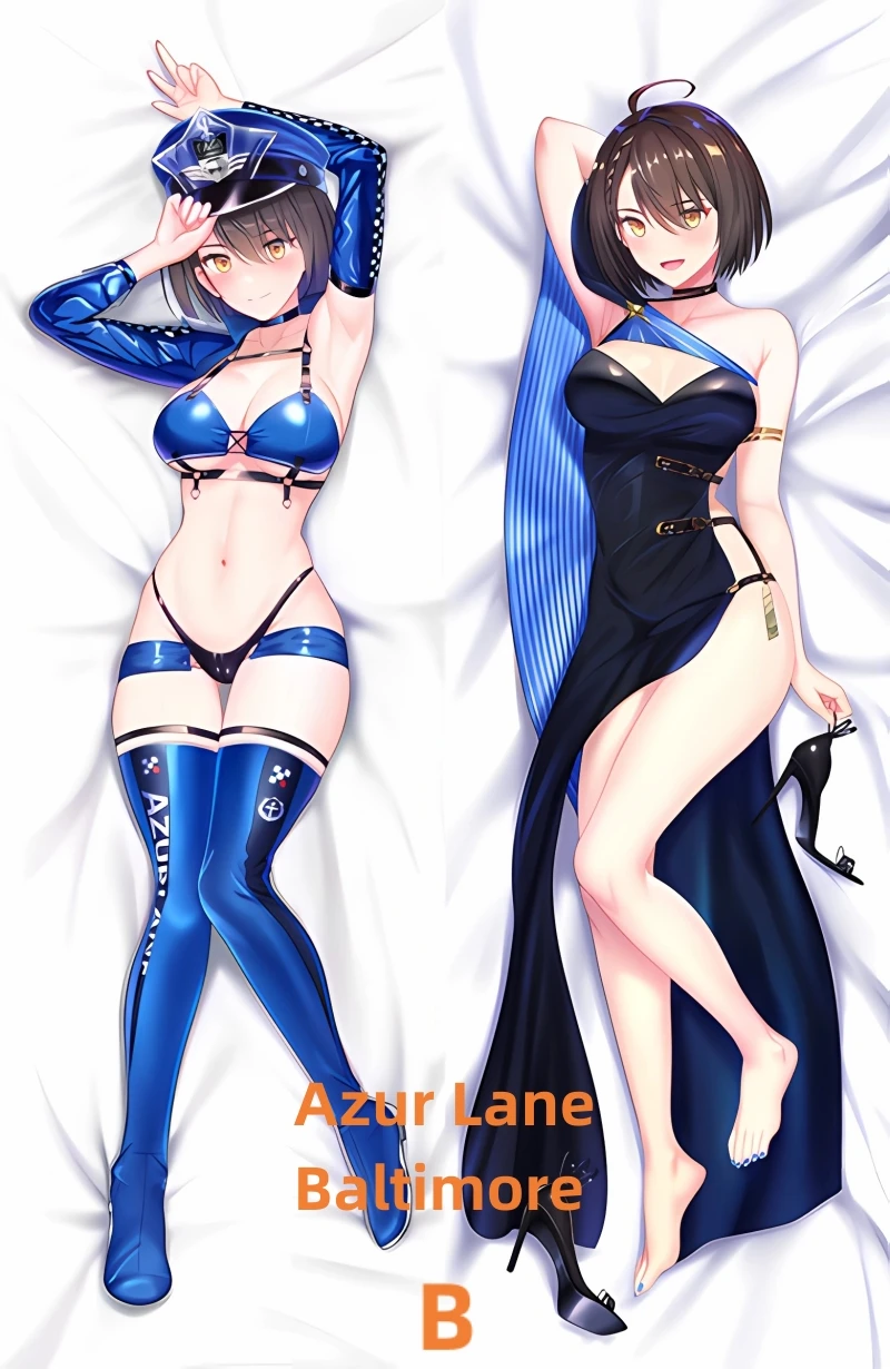 Dakimakura Anime Pillow Case Azur Lane Baltimore Double-sided Print Of Life-size Body Pillowcase Gifts Can be Customized