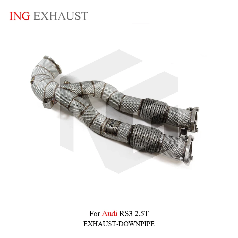 

ING SS304 Electronic Exhaust Pipe Manifold Downpipe Suitable for Audi RS3 Q3TTRS 2.5T Auto Replacement Modification