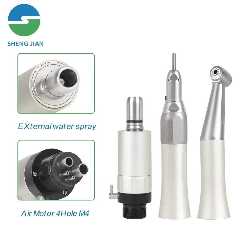 Customized 2/4 Holes Push Button Ceramic Bearing FX Style External den tal Low Speed Handpiece Set