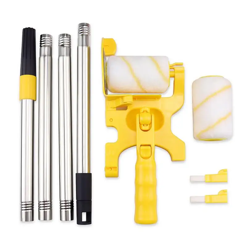 

Paint Roller Brush Long Roller Extension Pole Kit Painting Tools With Detachable Handle Threaded Extendable Rollers For Painting