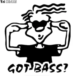 Tri Mishki HZX347# 16*15cm got bass? car sticker auto funny car stickers