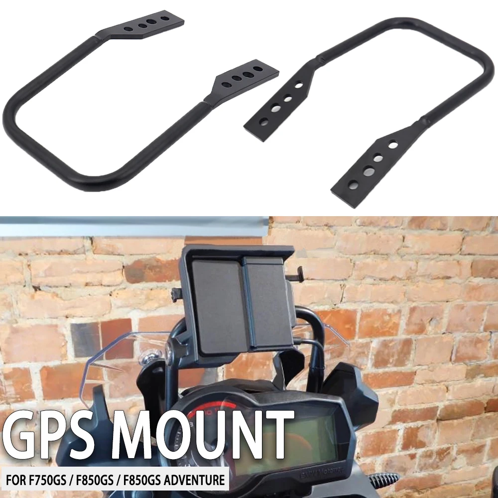 

New For BMW F750GS F750 GS Black Mobile Phone GPS Navigaton Plate Bracket Mount F850GS F 850GS ADVENTURE ADV 2018-