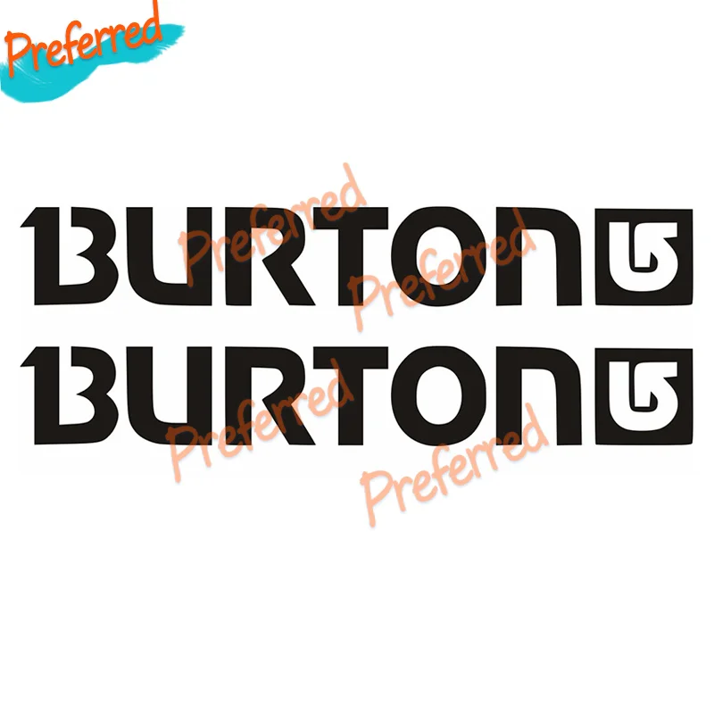 2x JDM Burton Logo Audio Racing Aufkleber - Gestanzter Vinyl-Aufkleber - Anpassbar in jeder Aufklebergröße - Ohne Hintergrund