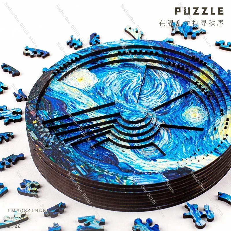 

Seven layers of starry night decipher super difficult 1000 piece puzzle