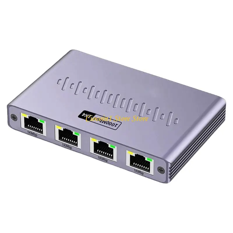 

Энергоэффективность A3PC от 1 до 4 порта RJ45 Gigabit Splitter Aluminum Adapter Adapter Высокая совместимость